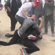 Violence erupted at a “Make America Great Again” rally in Huntington Beach, Calif., when a protester opposed to President Trump allegedly doused the organizer of the event with pepper spray and was immediately pummeled by Trump supporters. (Cindy Carcamo/Los Angeles Times)